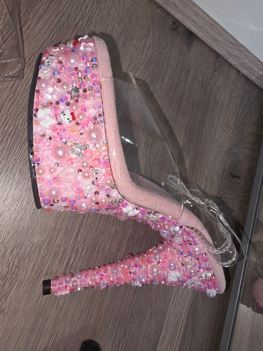 6 inch Hello Kitty Cluster heels