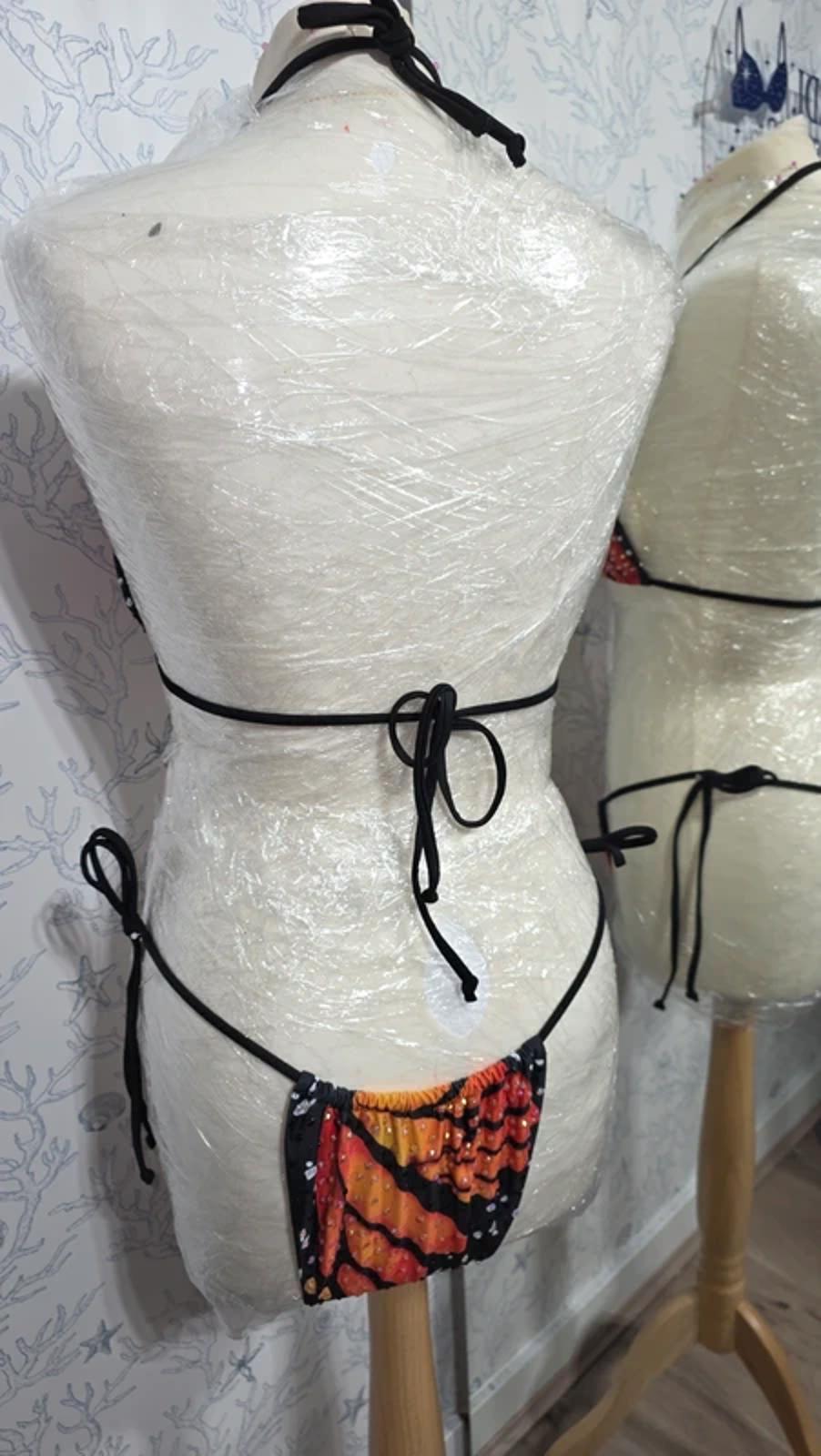 Butterfly Rhinestone Bikini Size 12-14