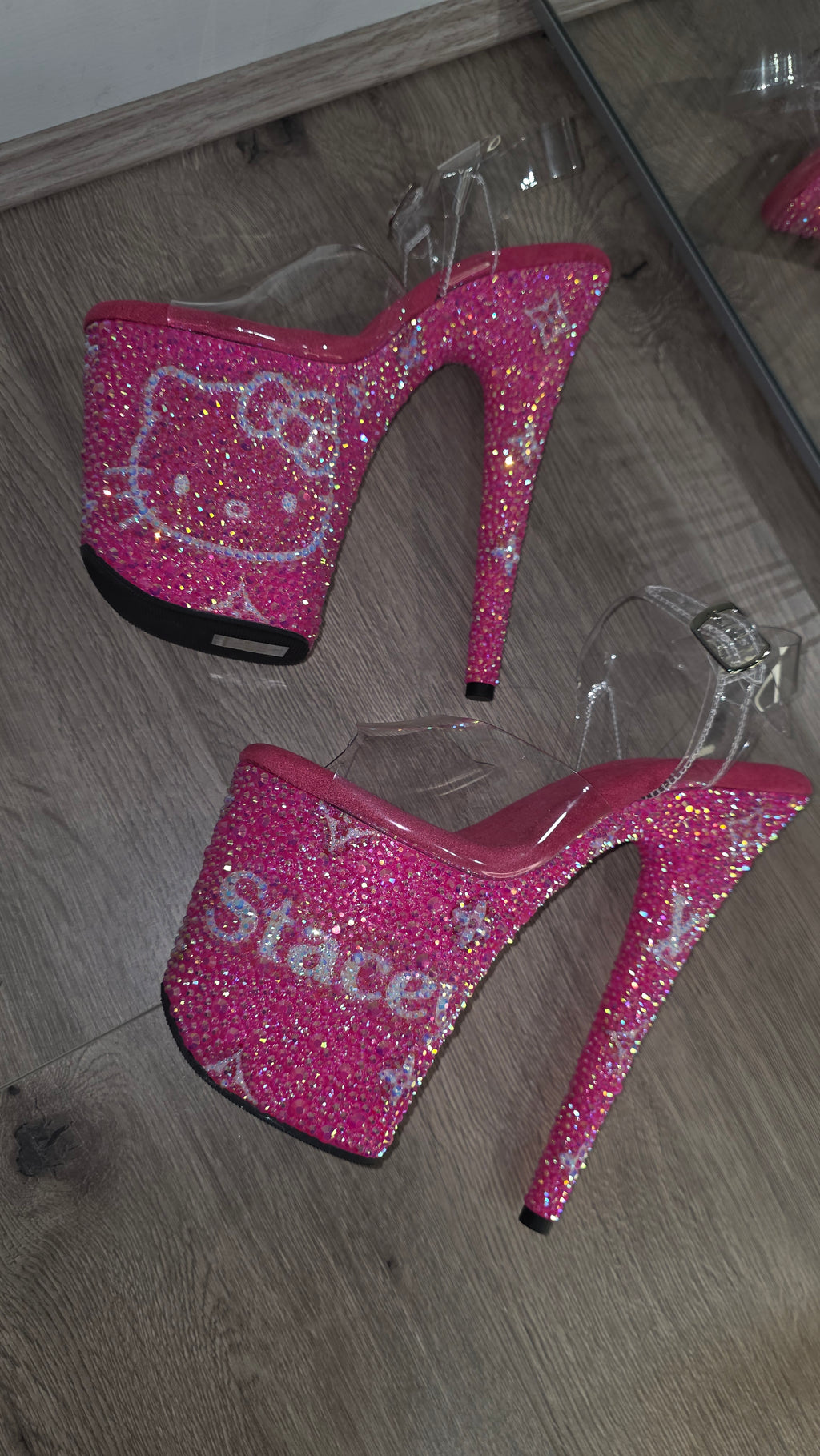 Custom Rhinestone Pleaser Heels