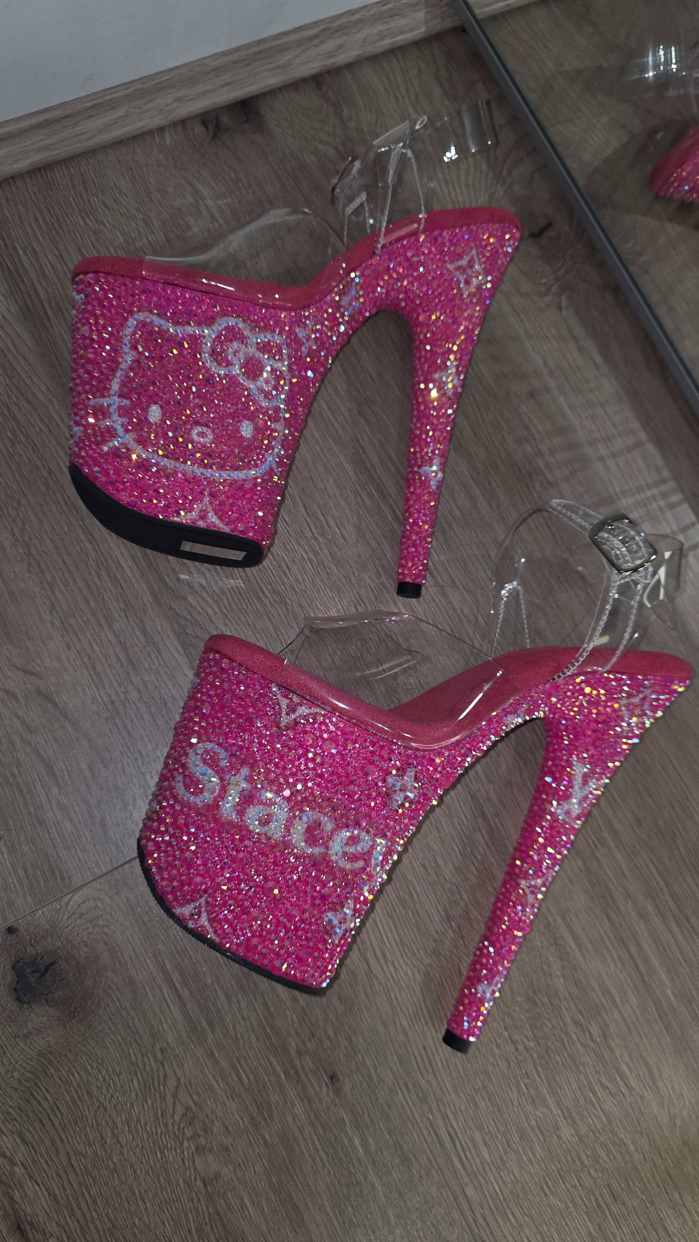 Custom Rhinestone Pleaser Heels