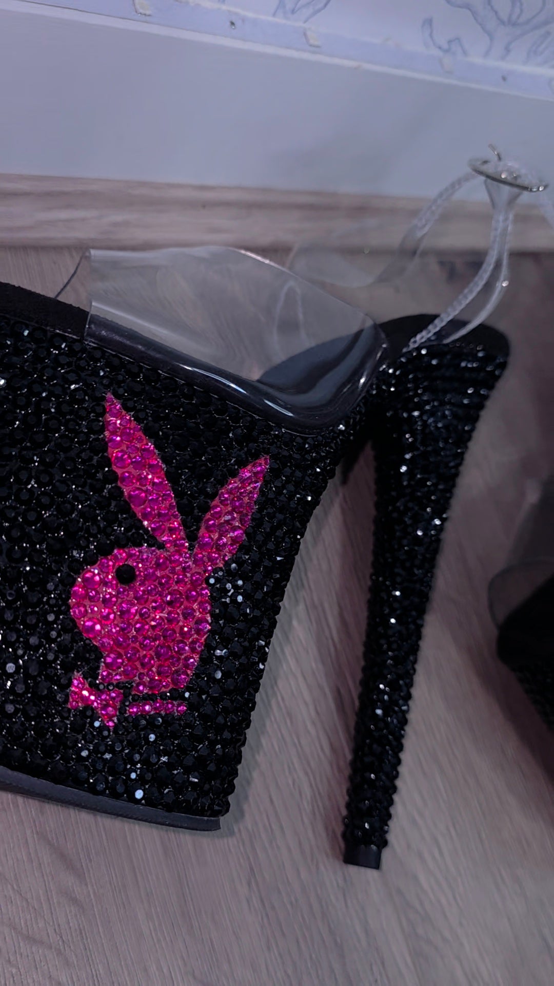 Playboy Rhinestone Heels