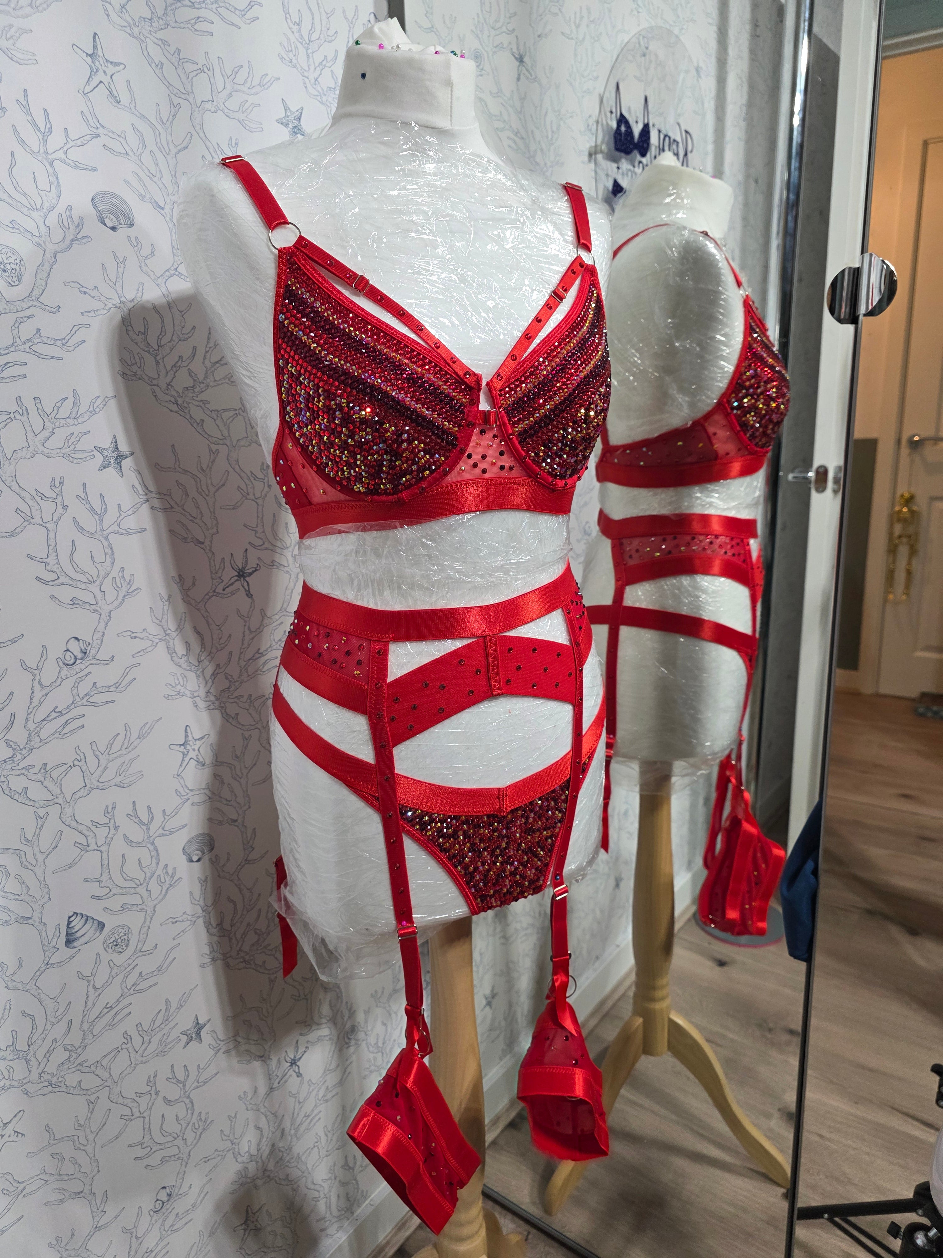 Custom Three Piece Lingerie set