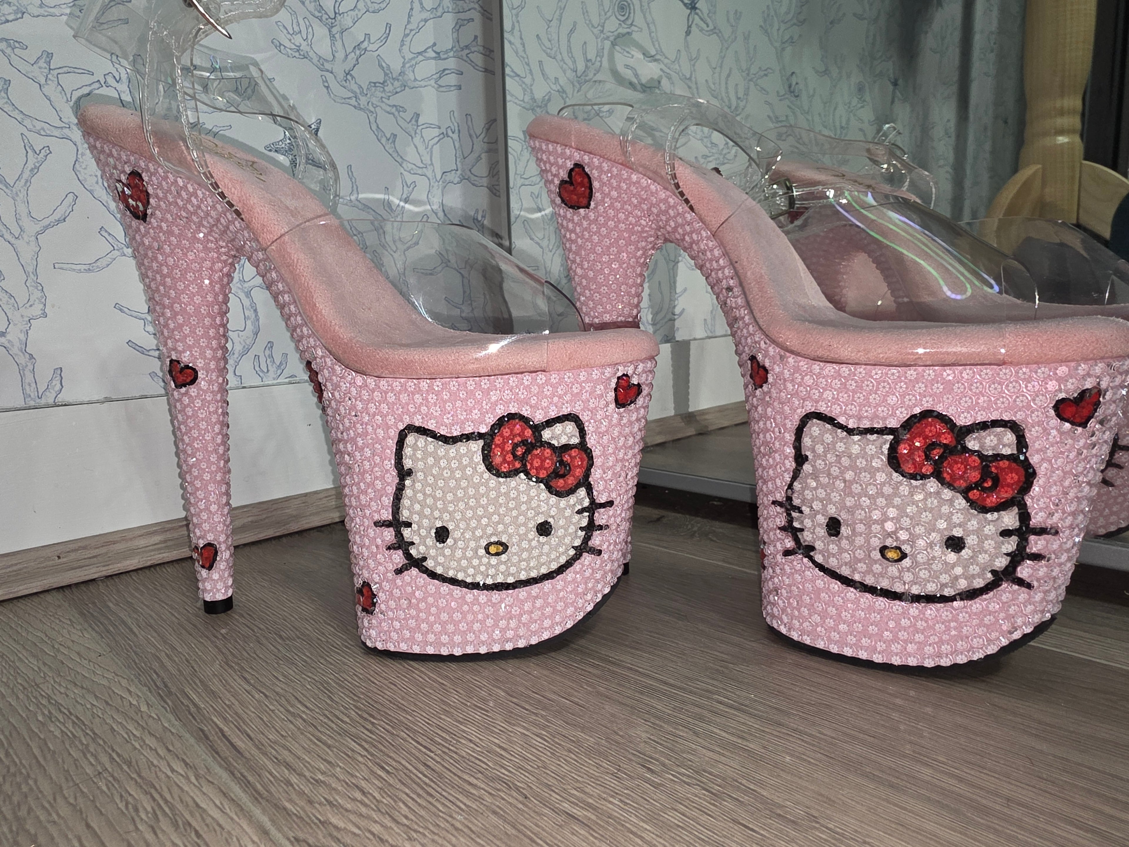 Hello kitty Rhinestone Heels