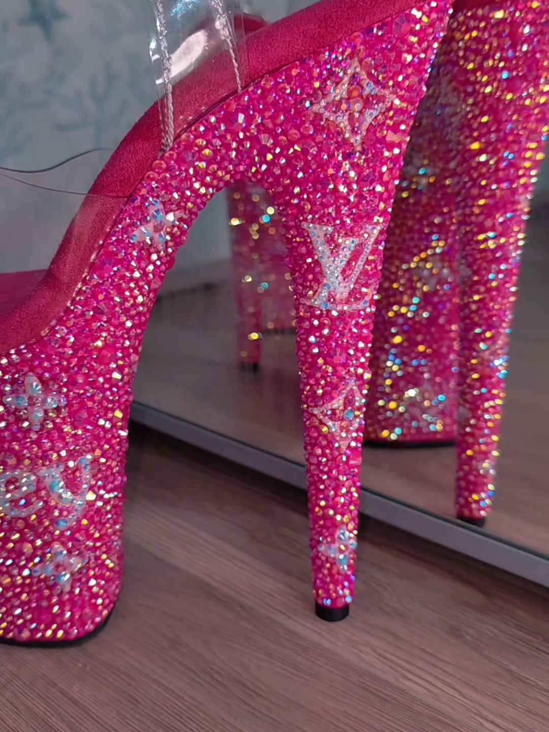 Custom Rhinestone Pleaser Heels