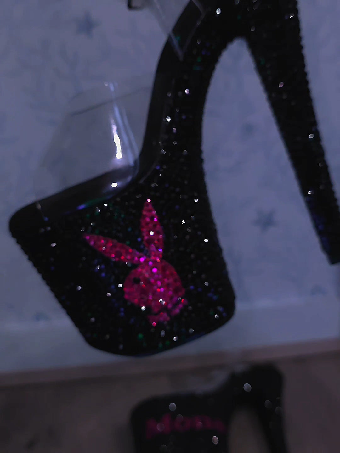 Playboy Rhinestone Heels