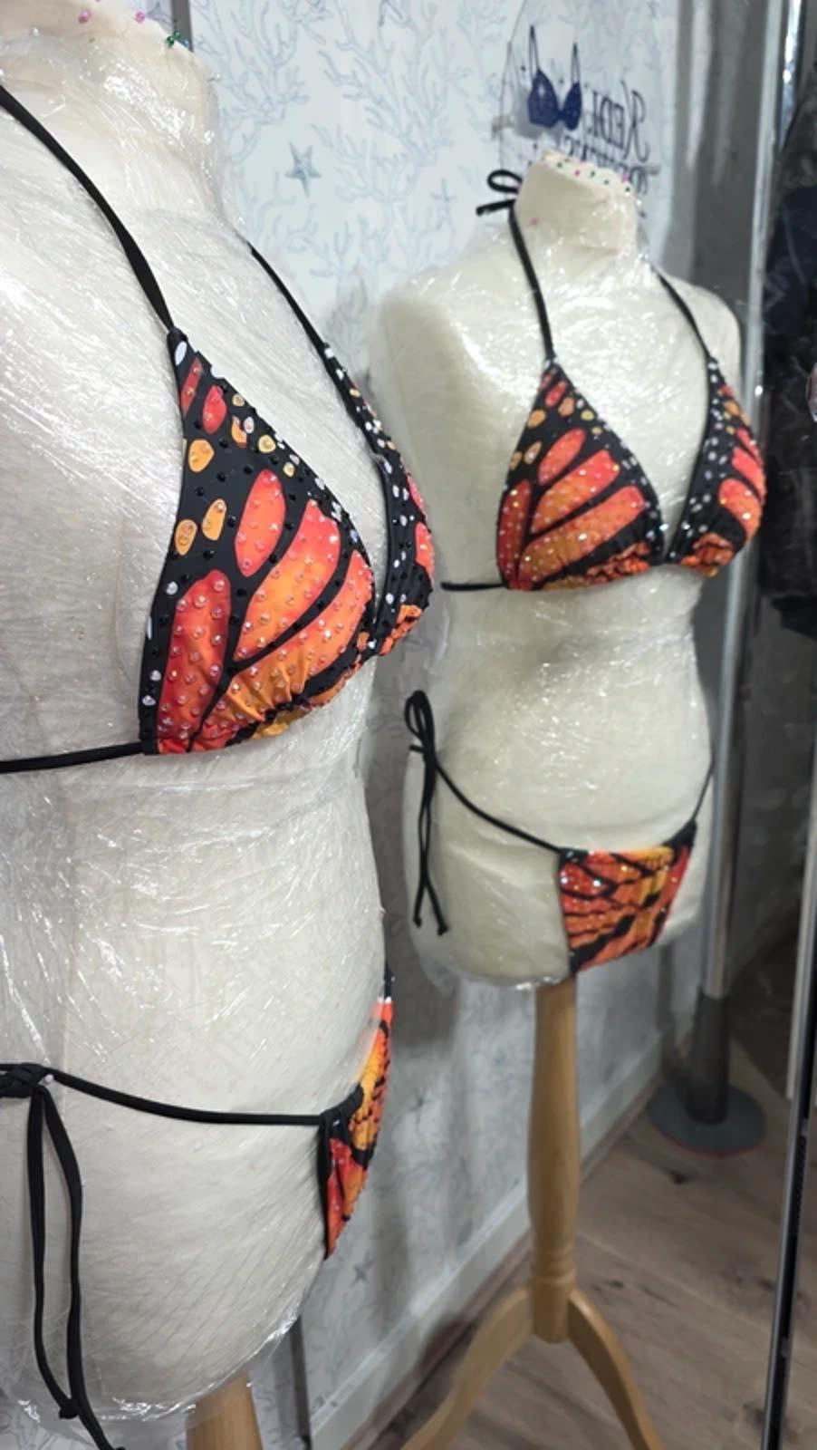 Butterfly Rhinestone Bikini Size 12-14