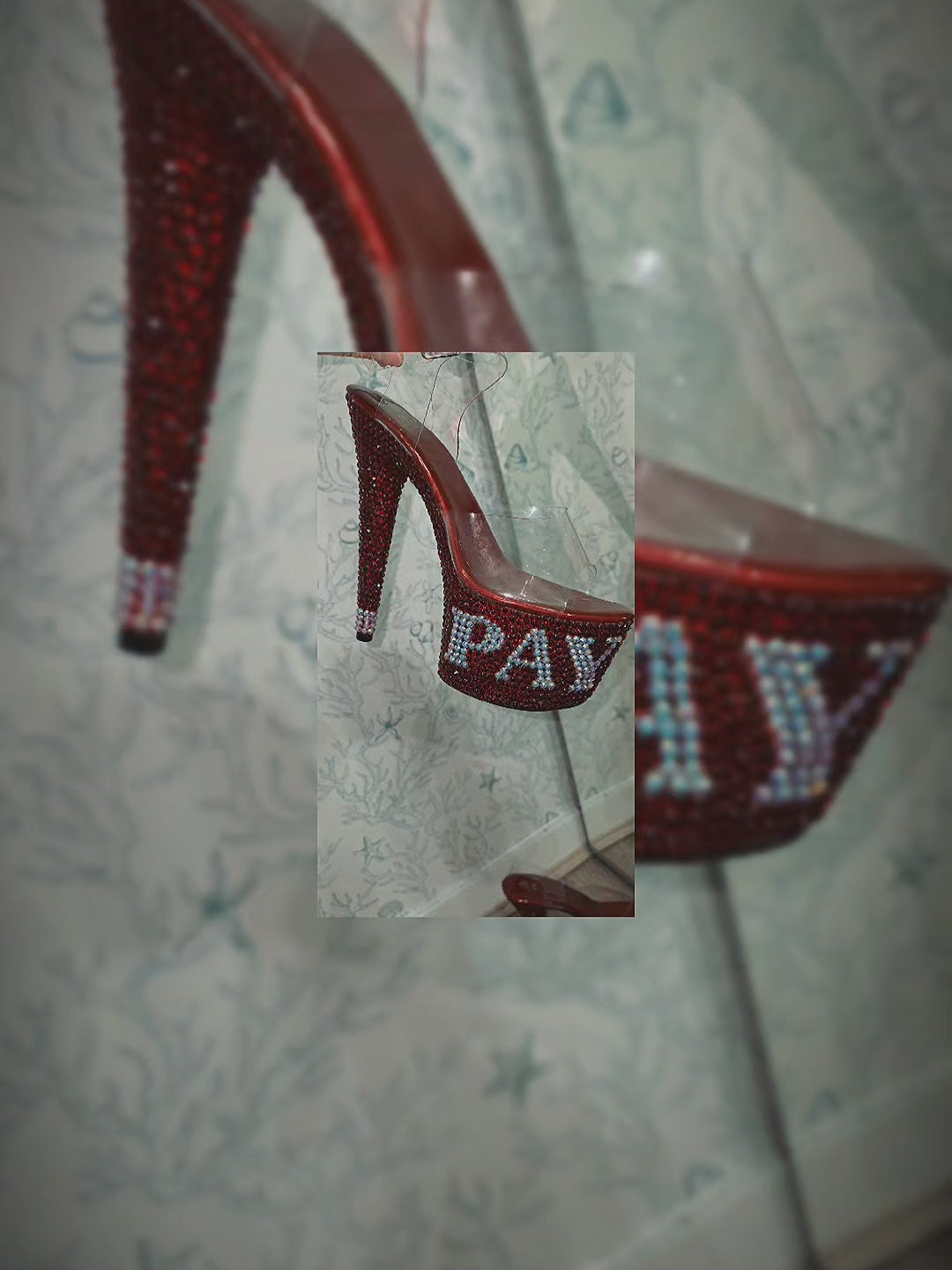 Custom Rhinestone Pleaser Heels