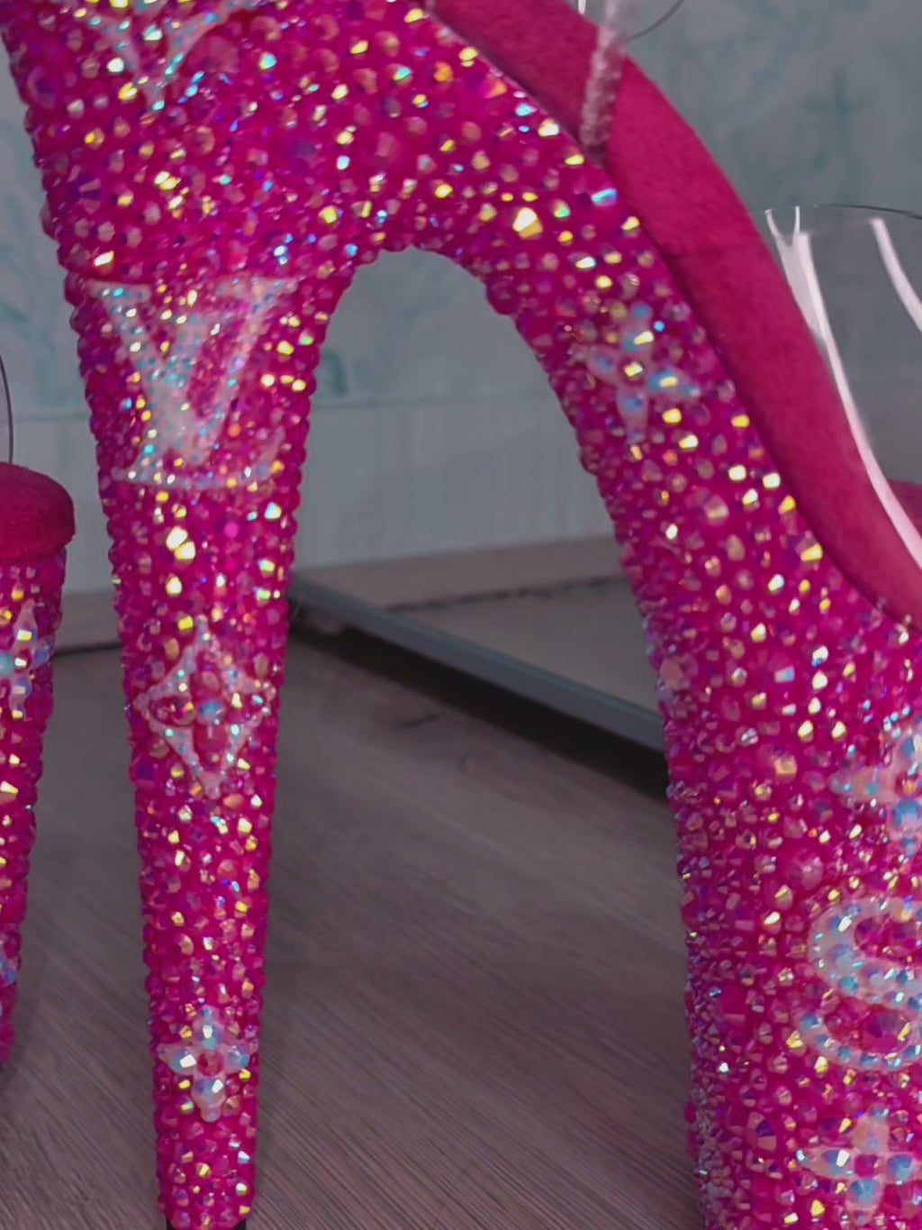 Custom Rhinestone Pleaser Heels