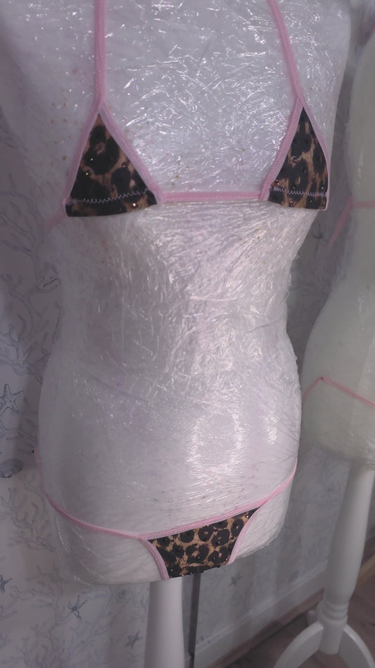 Leopard and Pink set 2 inch 6-10