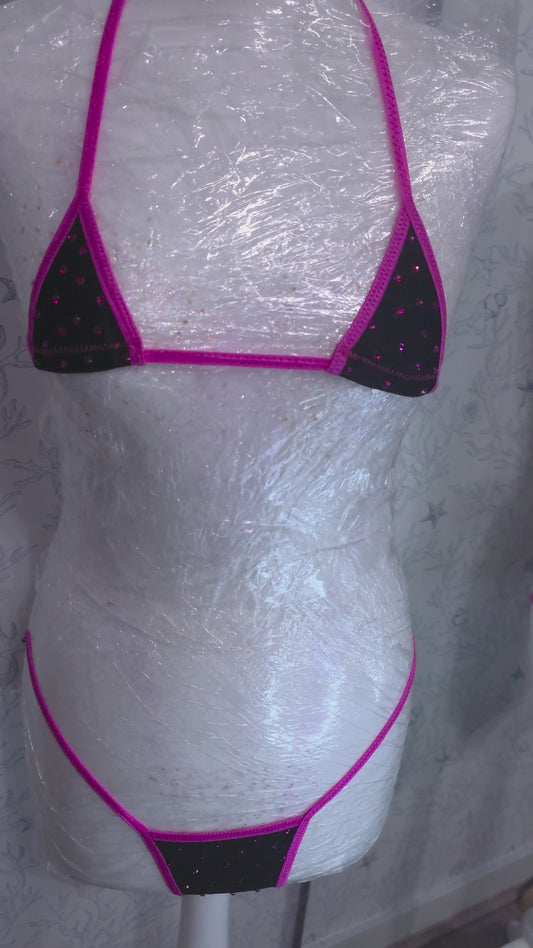 Black and Pink 2 inch micro 6-10