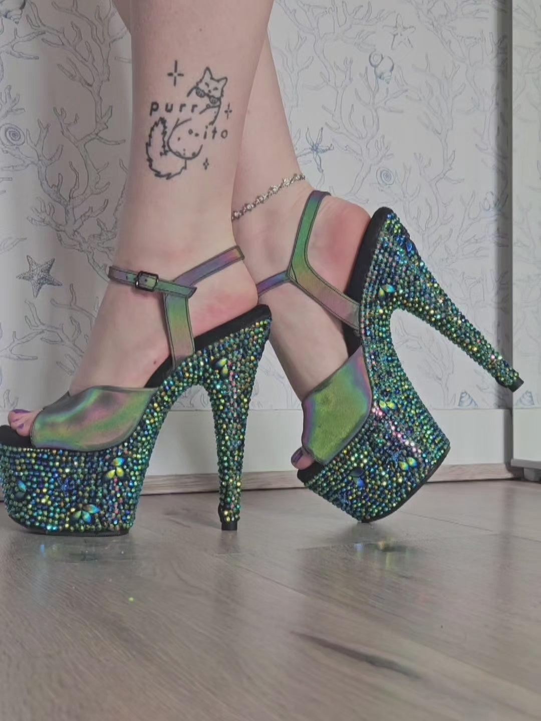 Custom Rhinestone Pleaser Heels