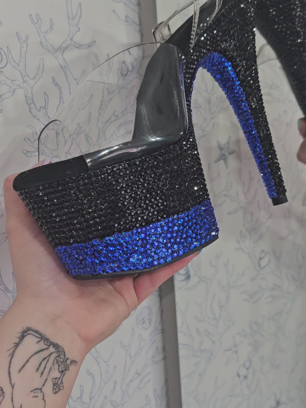 Custom Rhinestone Pleaser Heels