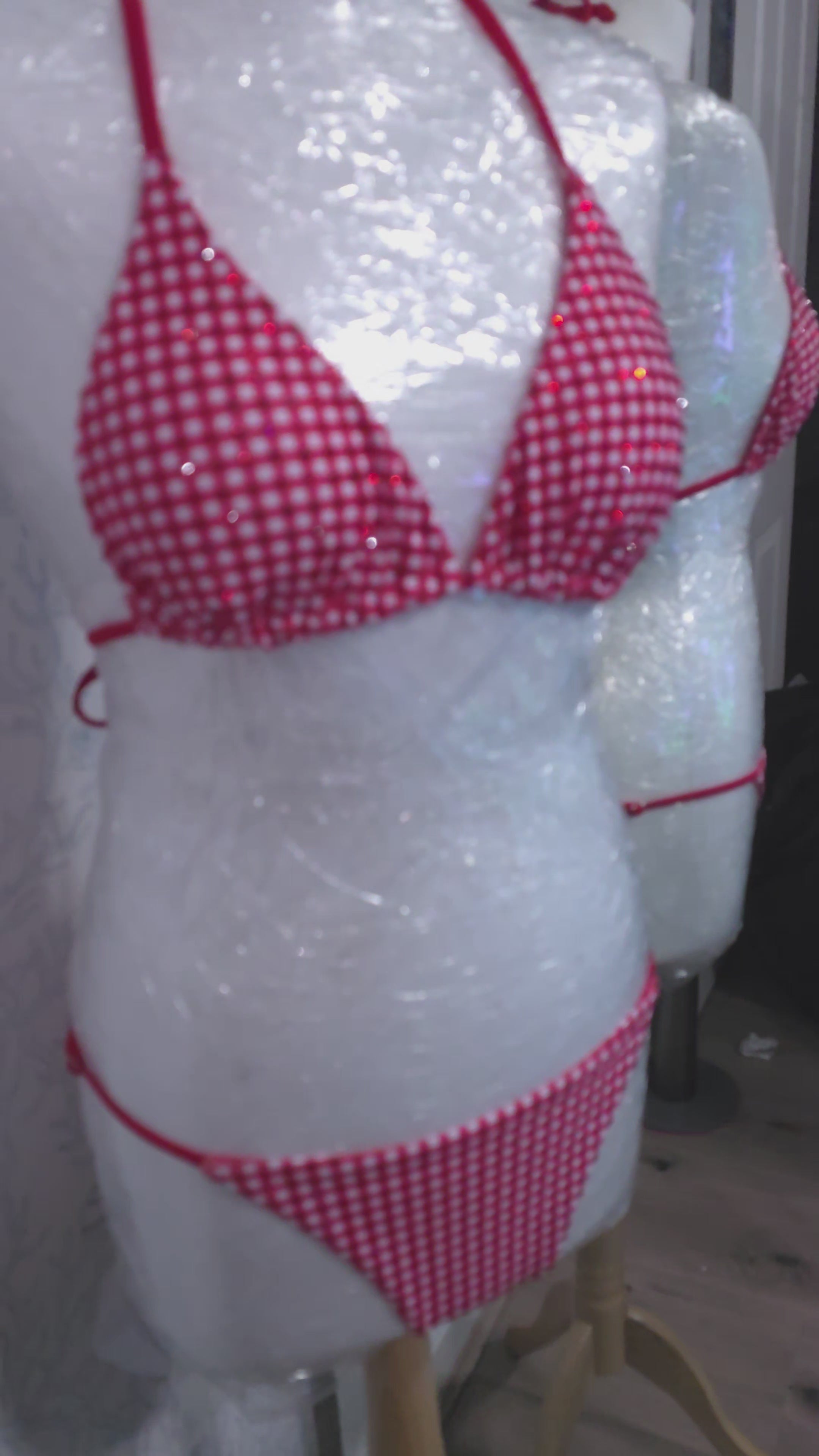 Gingham bikini 10-12