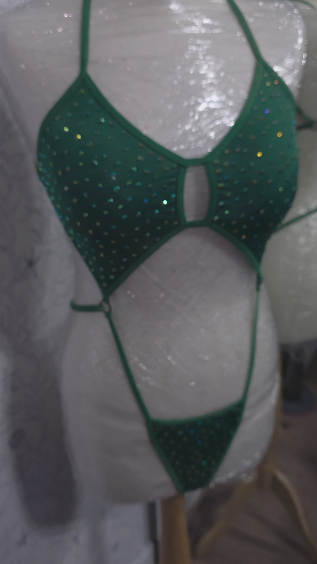 Rhinestoned One Piece