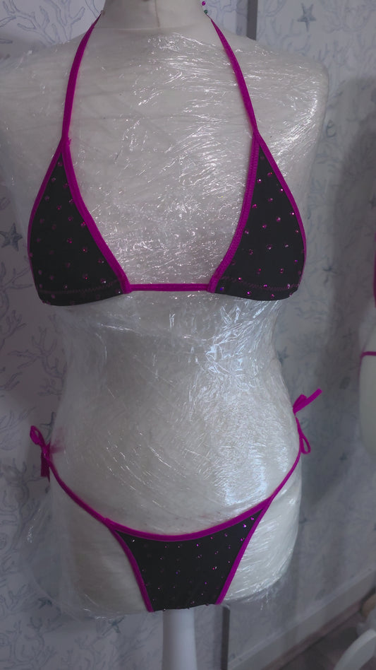 Black and Pink 4 inch micro 6-12