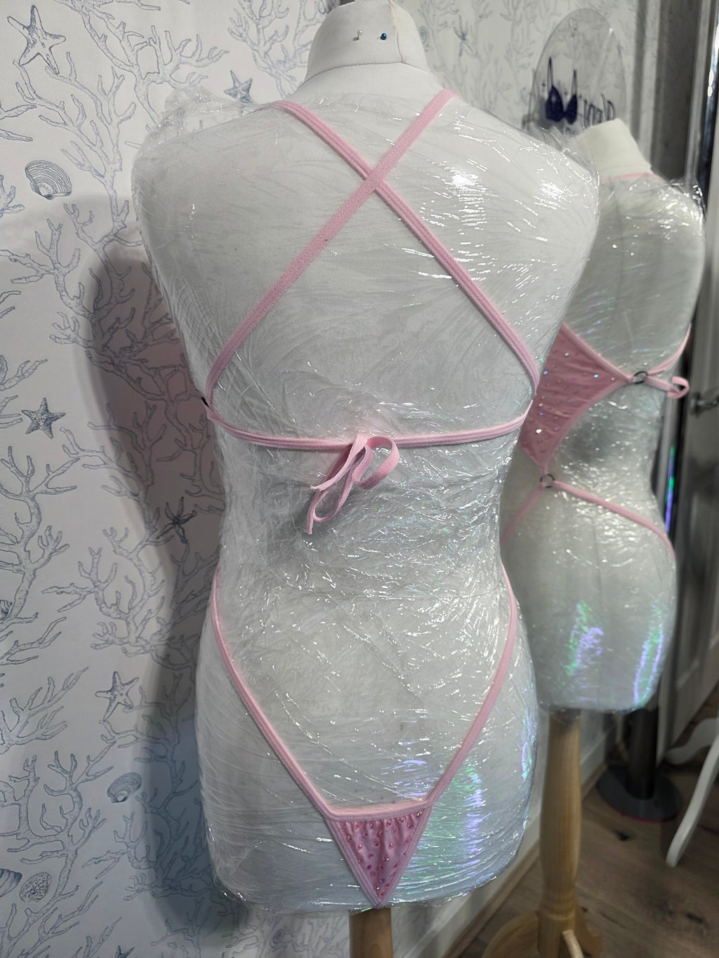 Rhinestoned One Piece