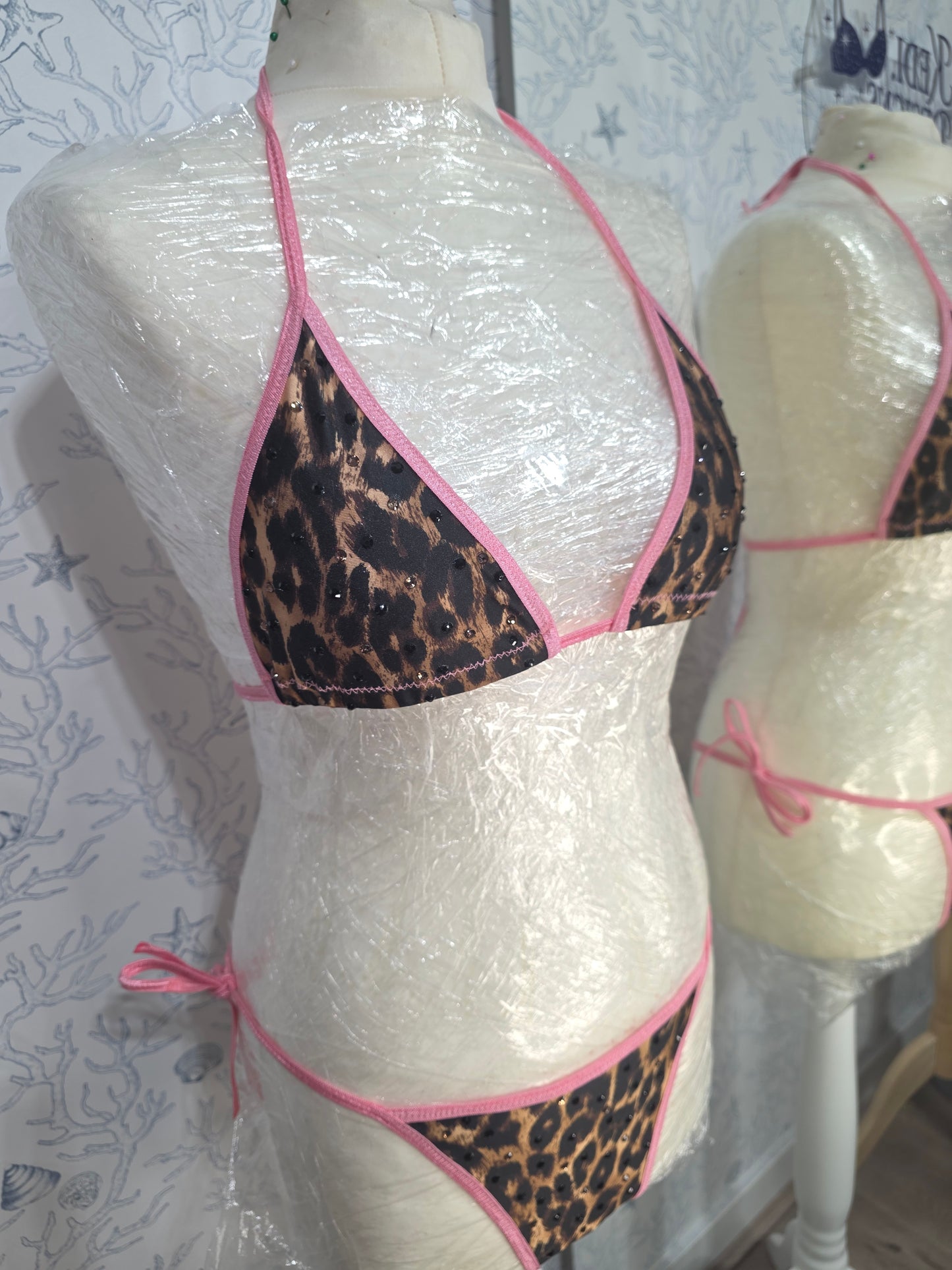 Leopard and Pink 6 inch 6-12