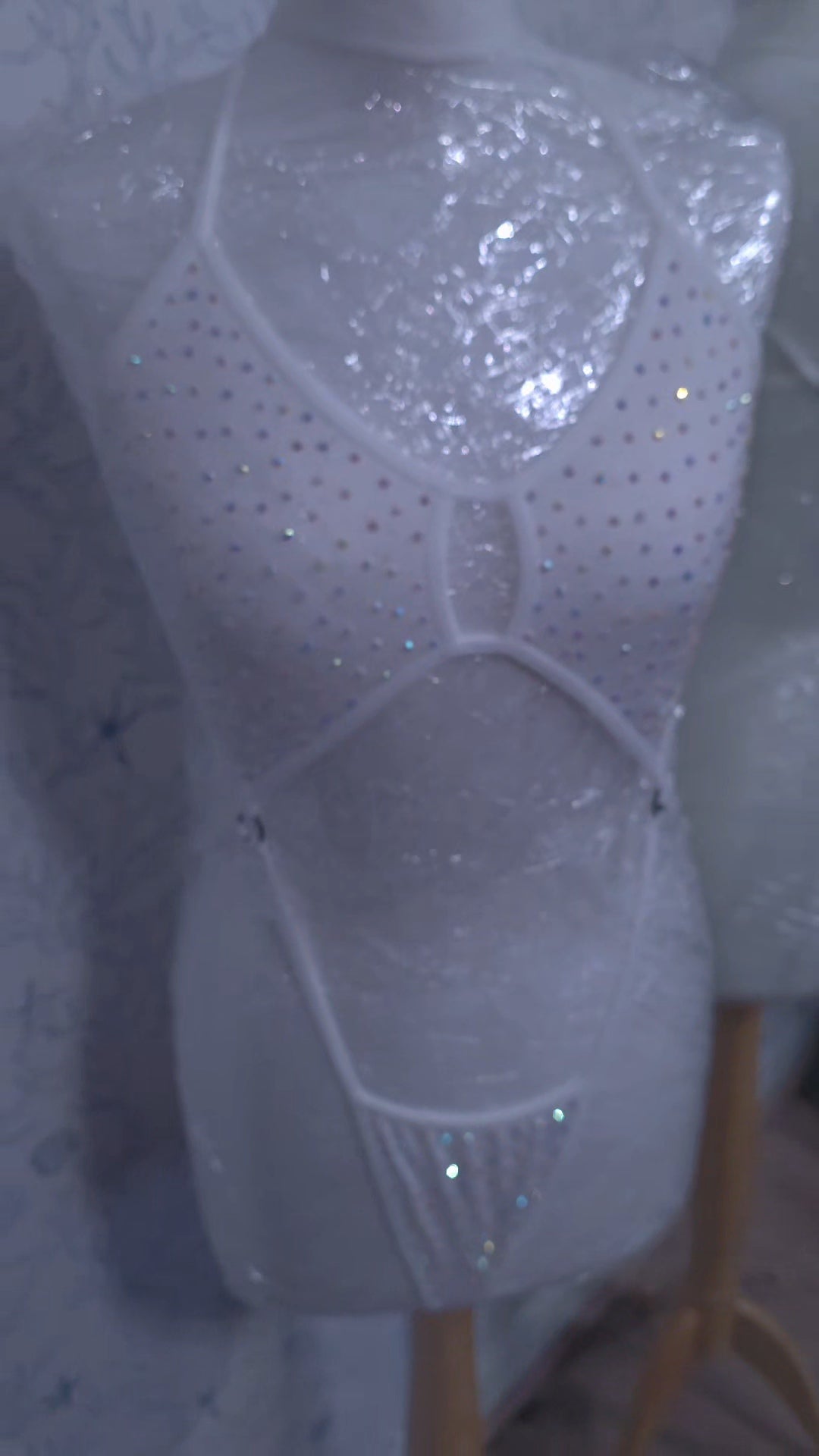Rhinestoned One Piece