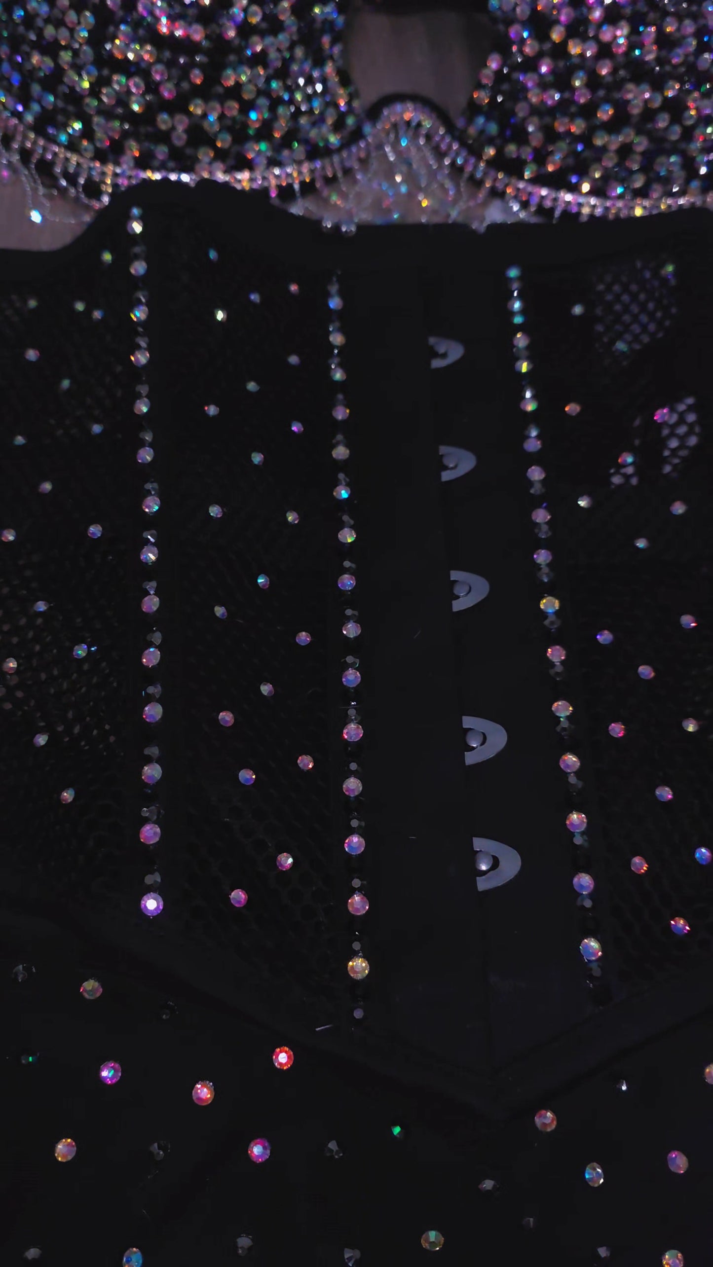 Rhinestoned corset only