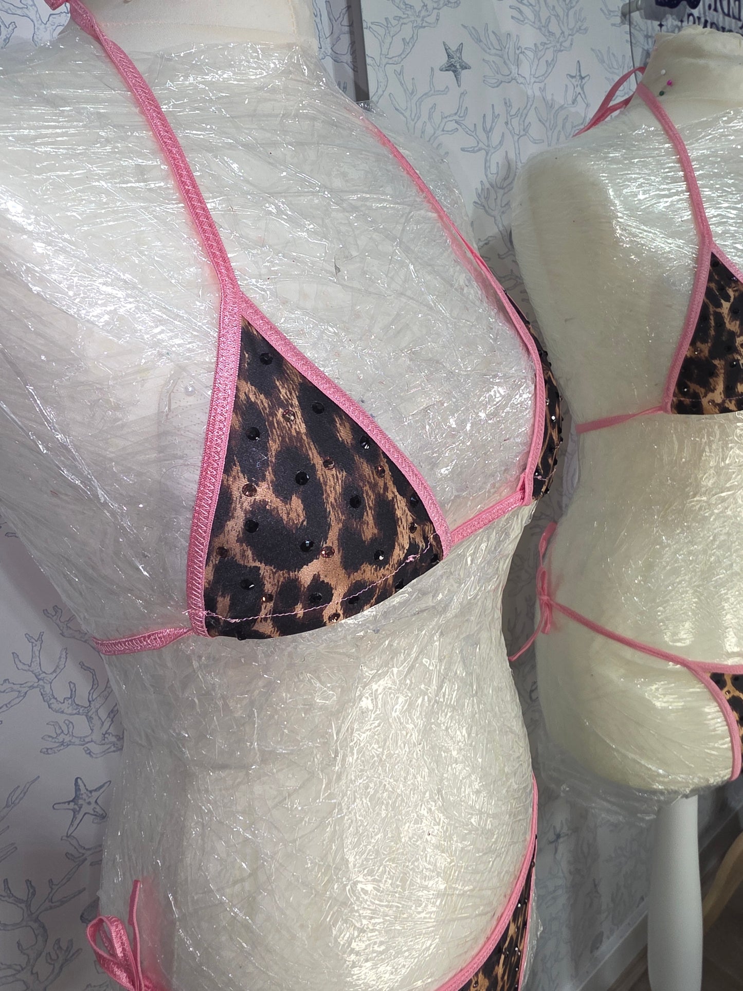Leopard and Pink 4 inch 6-12