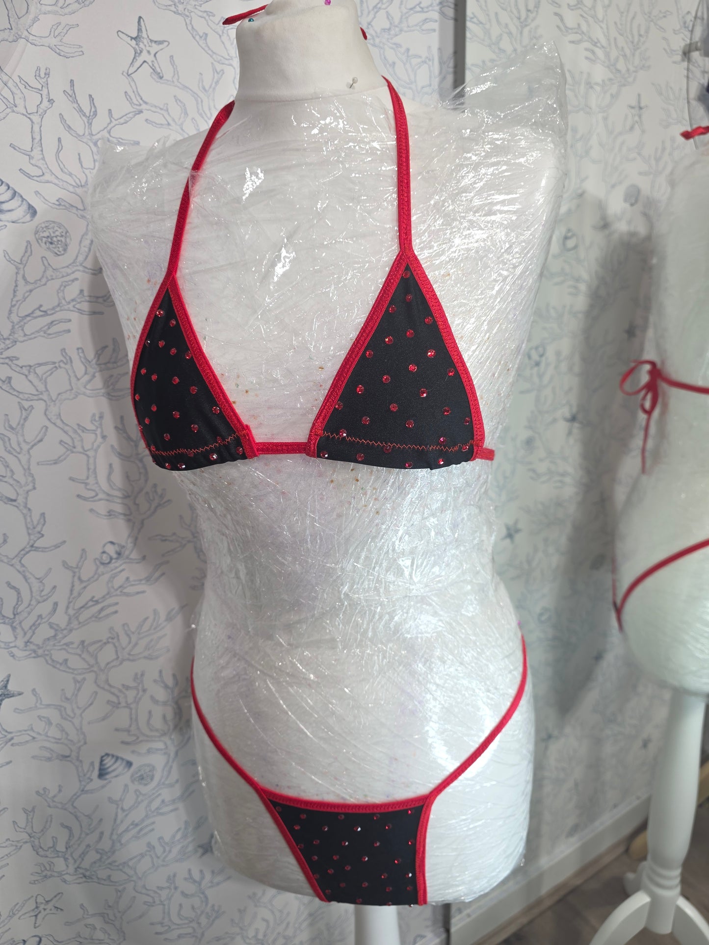 Black and Red 4 inch micro 6-12