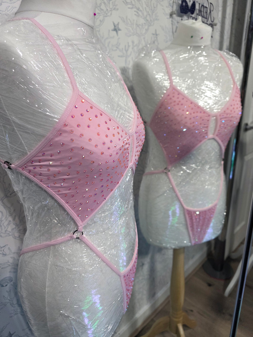 Rhinestoned One Piece