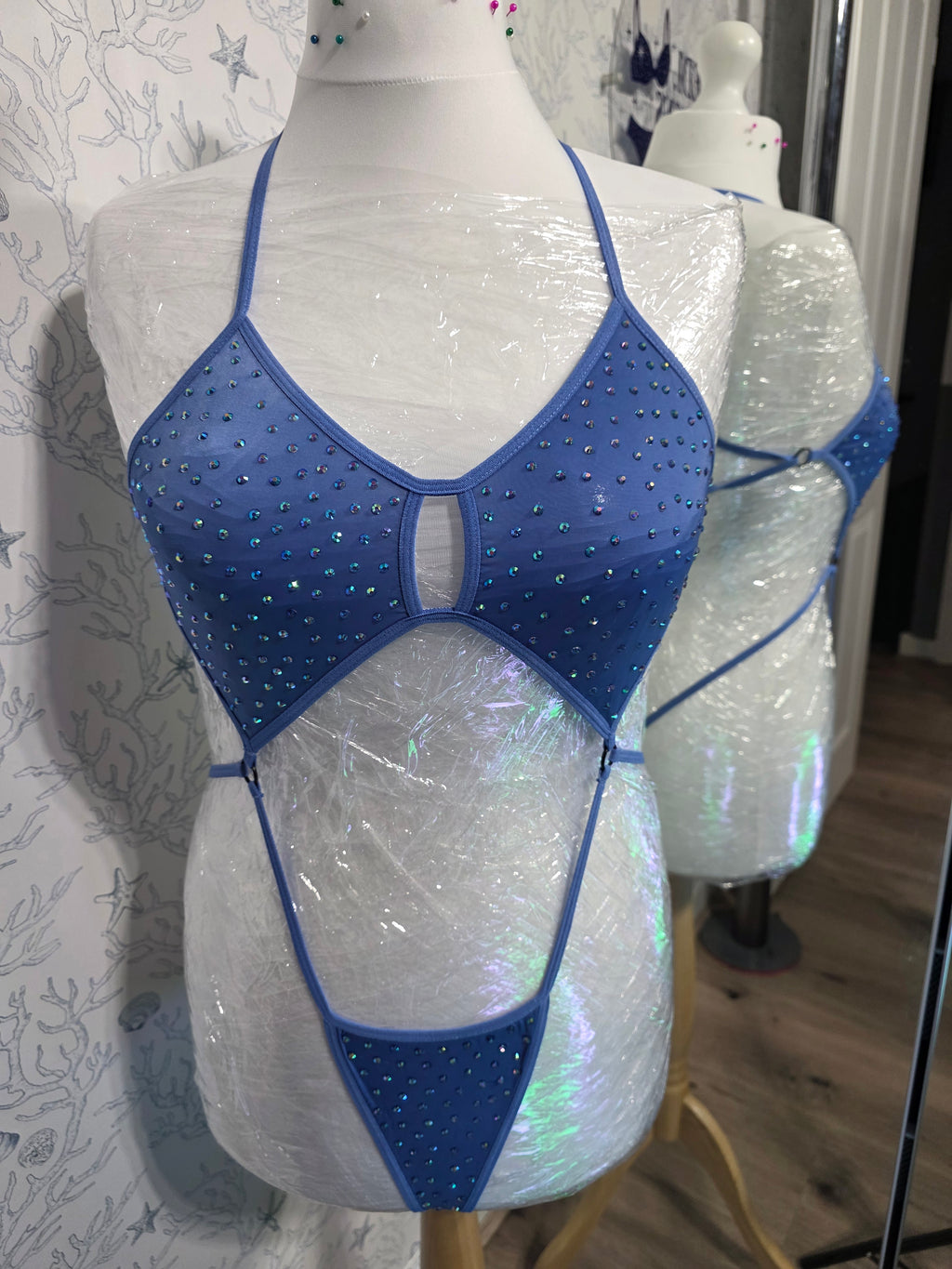 Rhinestoned One Piece