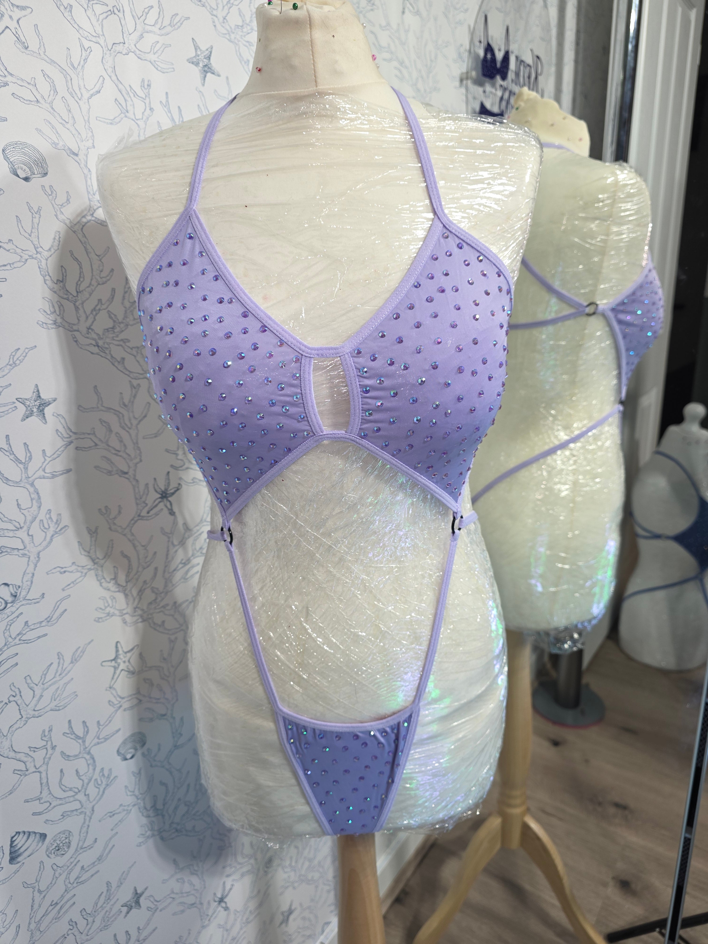 Rhinestoned One Piece