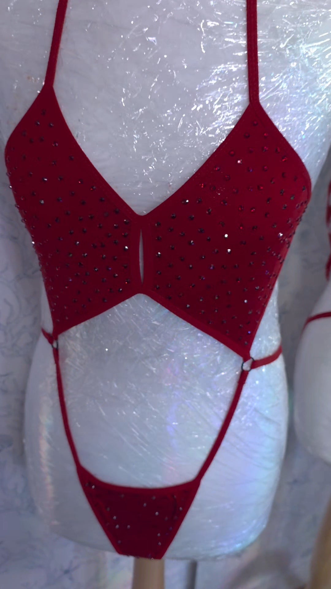 Rhinestoned One Piece
