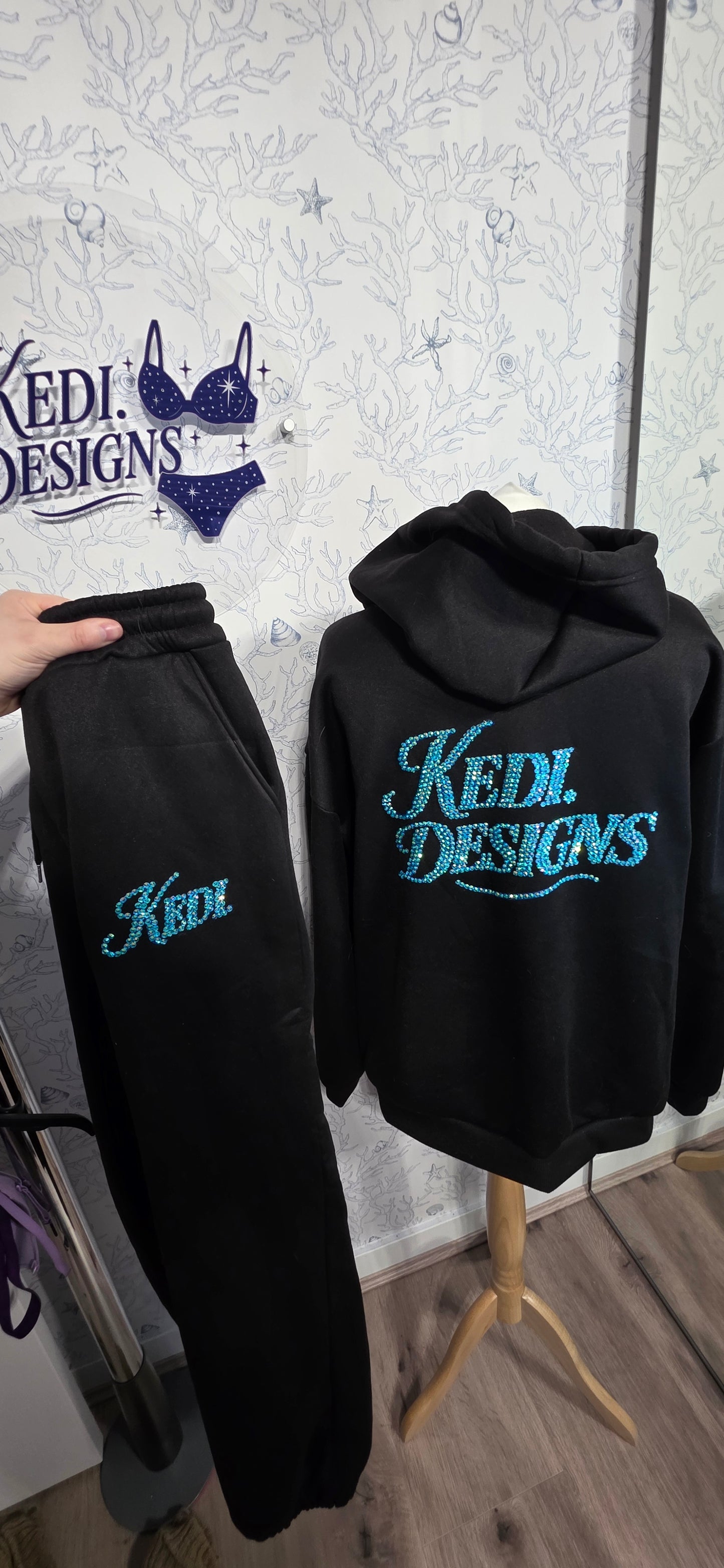 Custom Rhinestone Hoodie