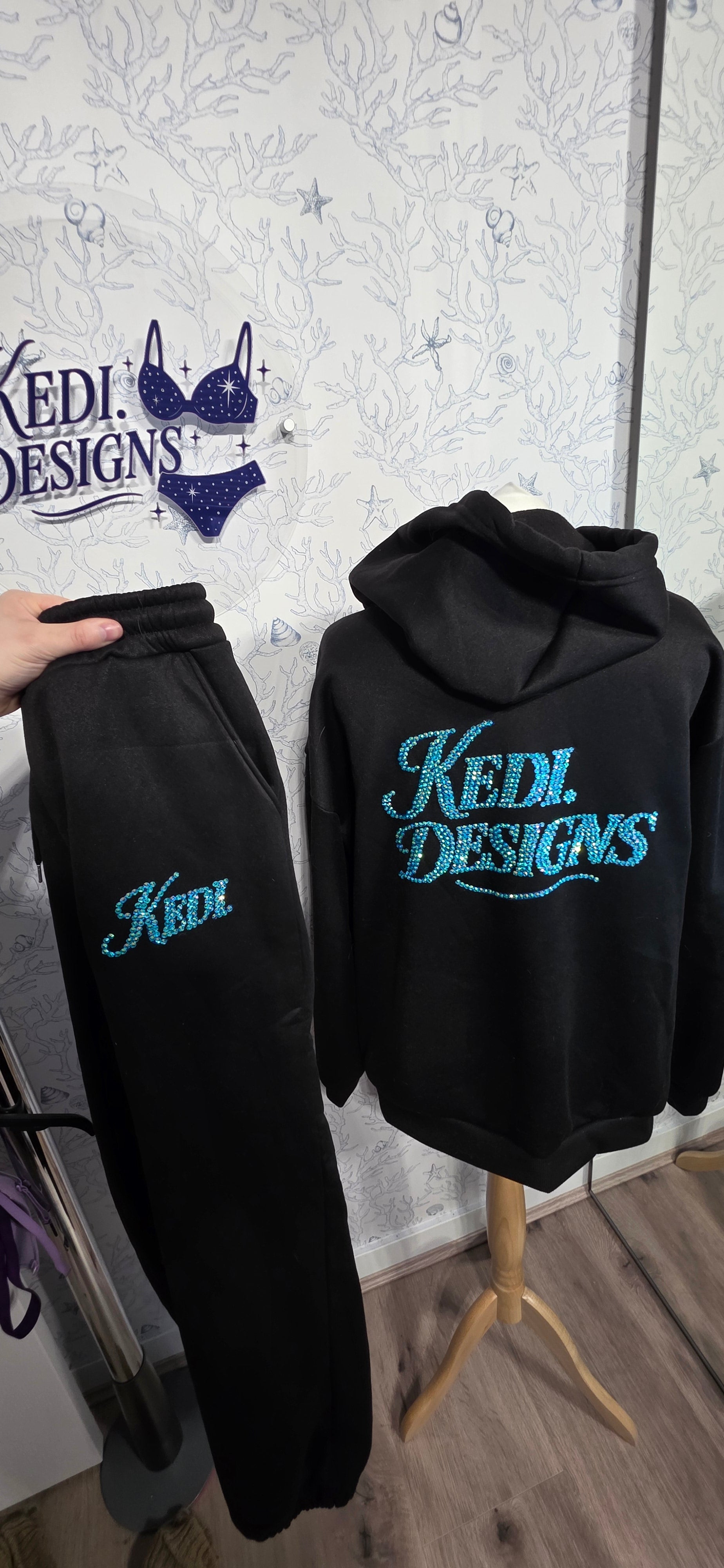 Custom Rhinestone Hoodie