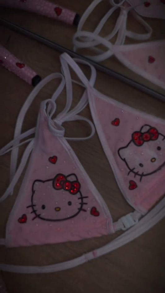 Hello Kitty Print pink Bikini