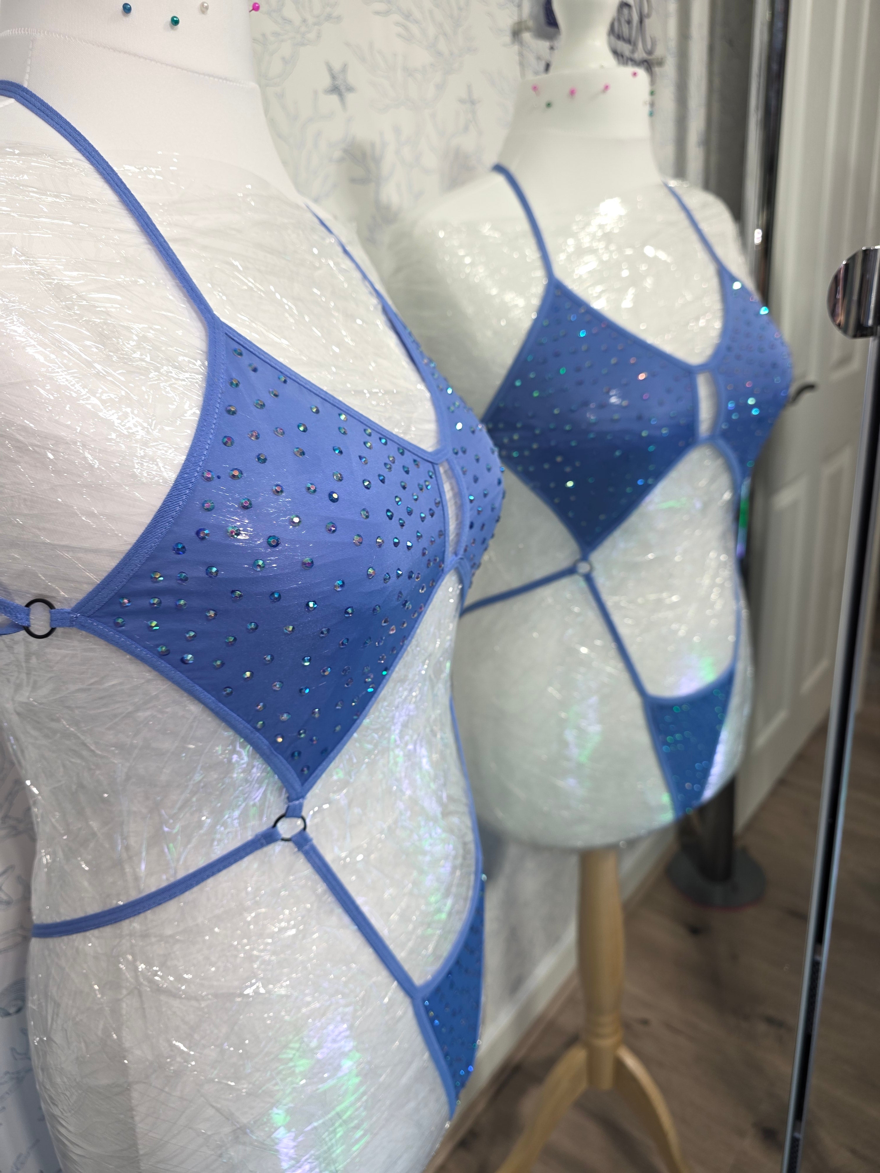 Rhinestoned One Piece