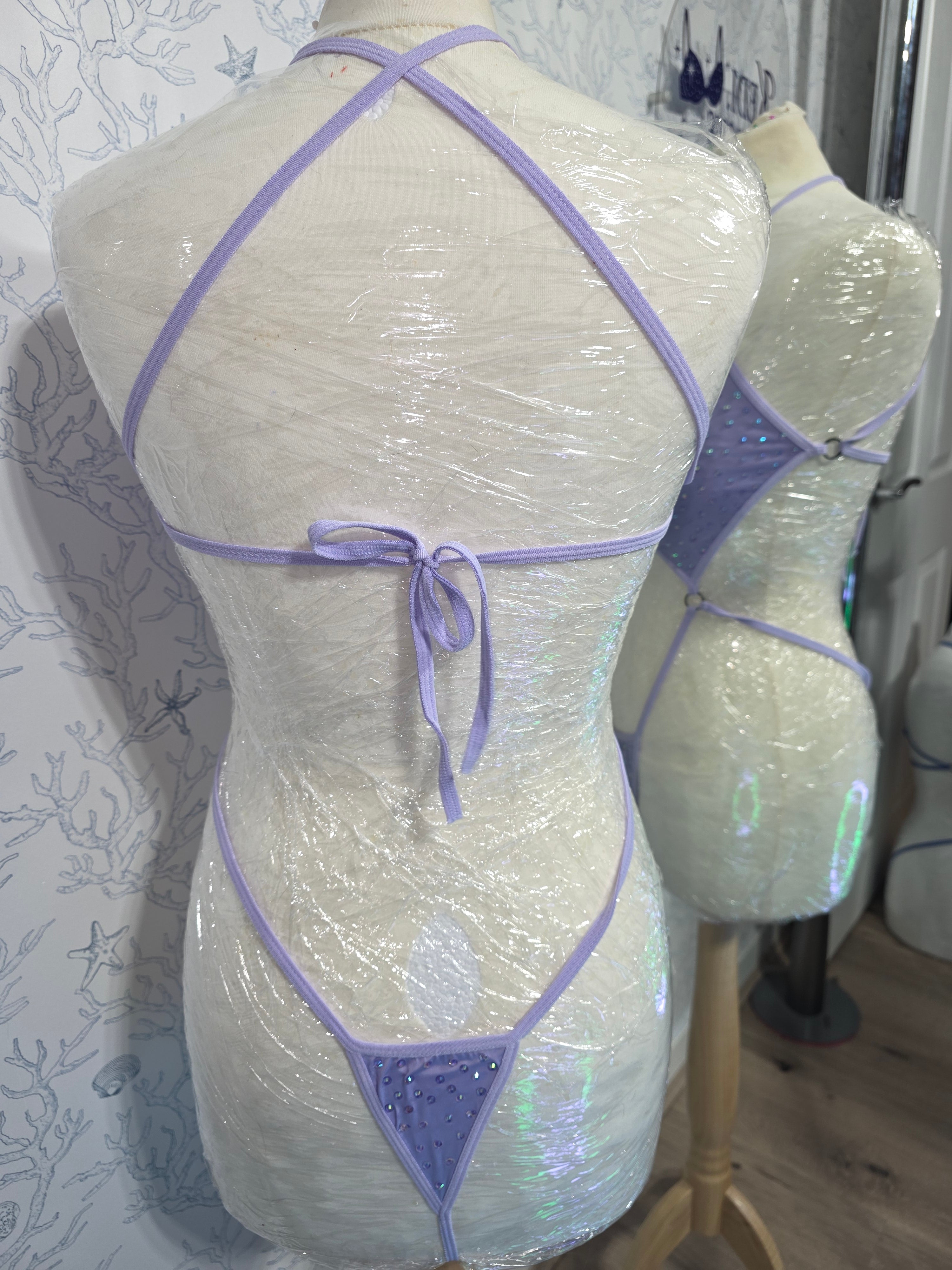 Rhinestoned One Piece