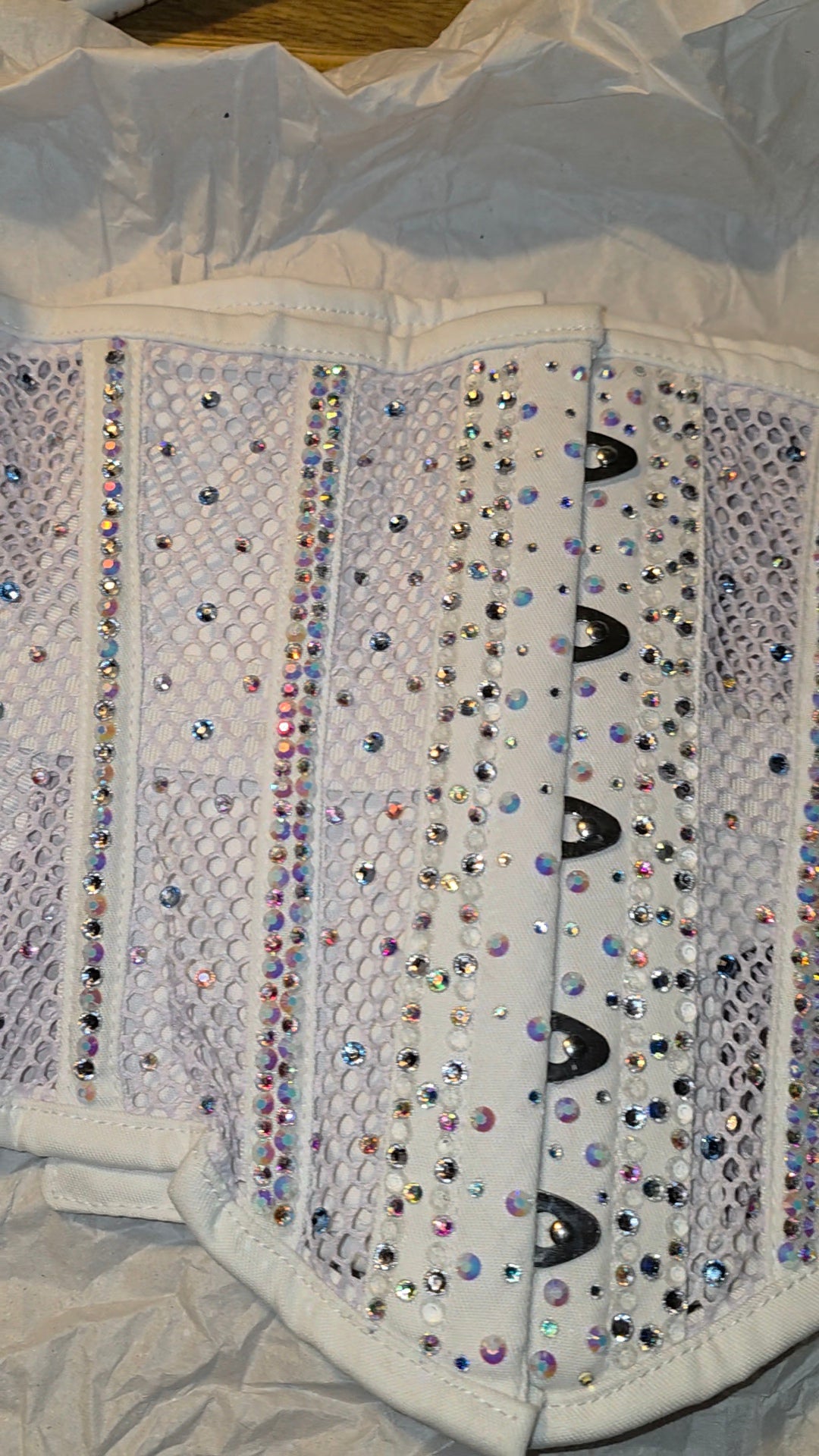 Rhinestoned corset only