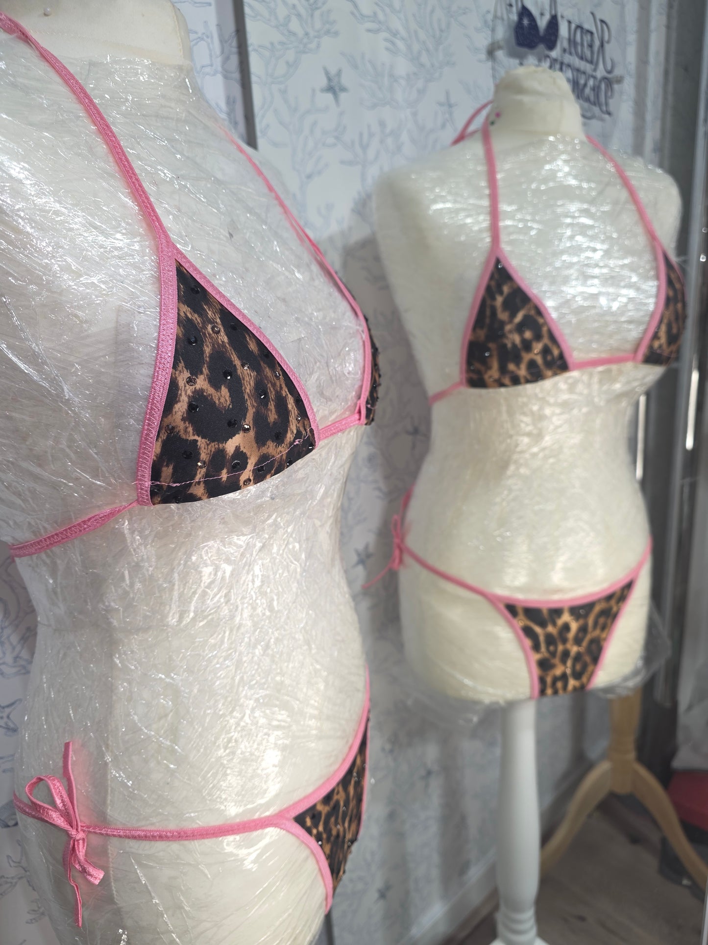 Leopard and Pink 4 inch 6-12