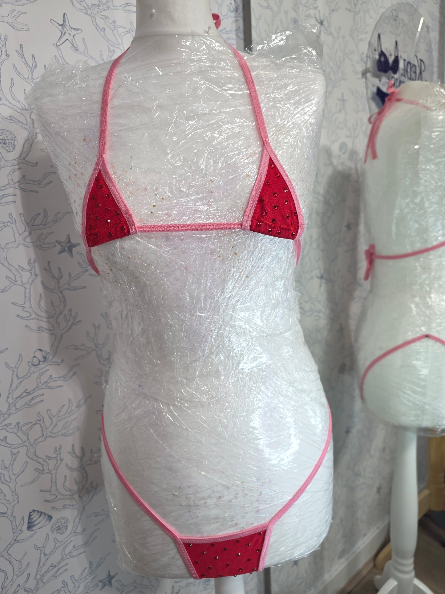 Red and pink set 2 inch 8-10
