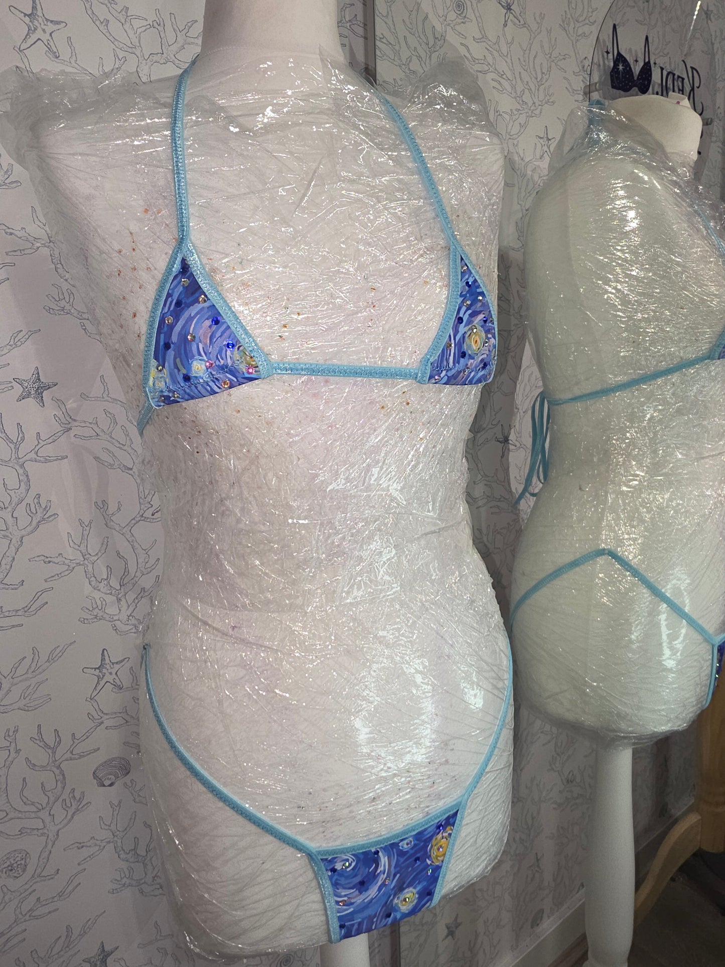 Starry Night light blue set 2 inch 6-12