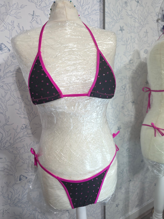 Black and Pink 4 inch micro 6-12