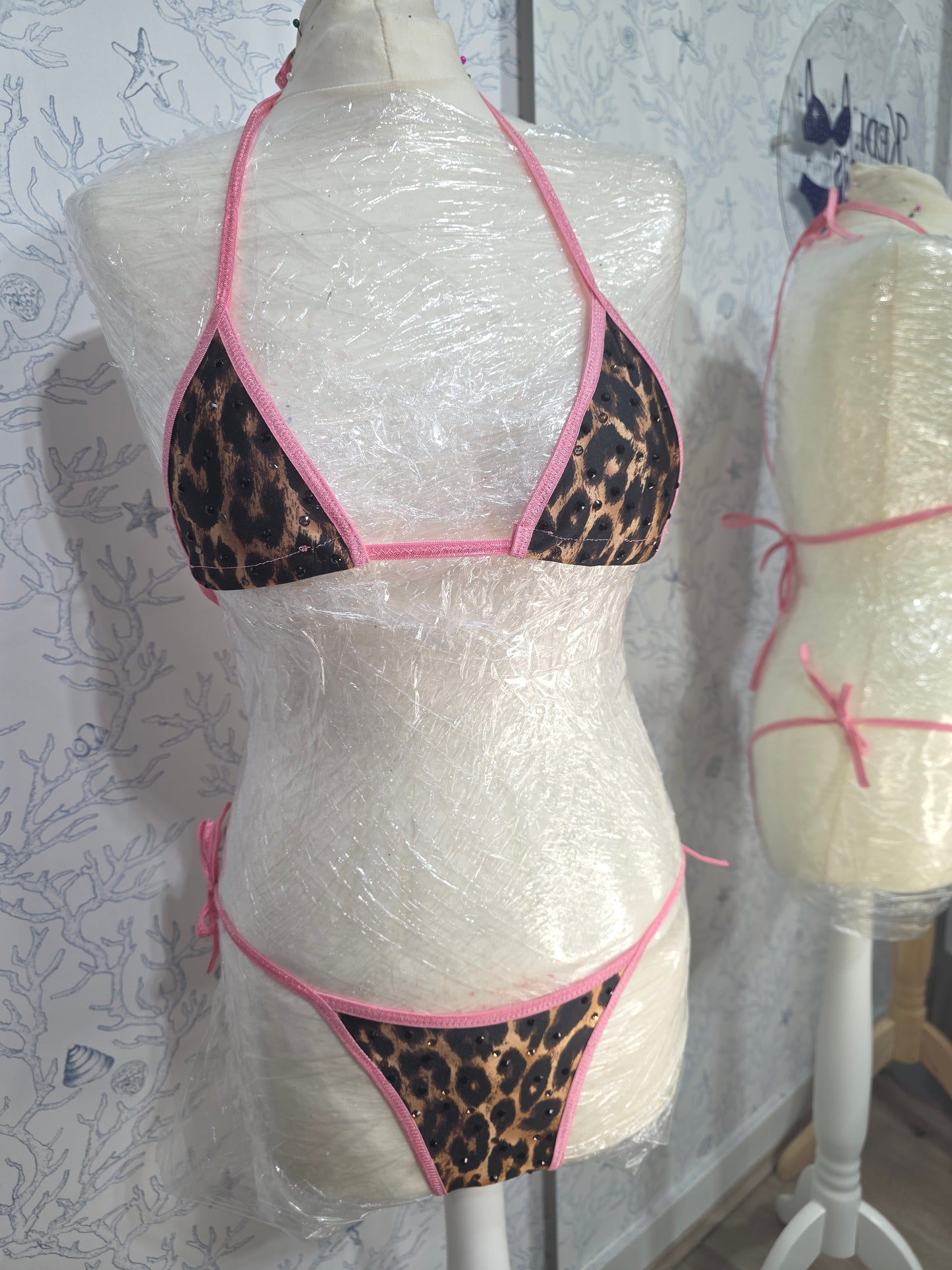 Leopard and Pink 4 inch 6-12